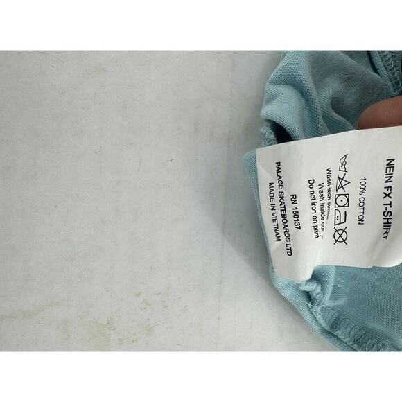 Palace Skateboards T Shirt Mens Size L Nein FX Blue SS21 Streetstyle Skater​​ - Picture 10 of 10